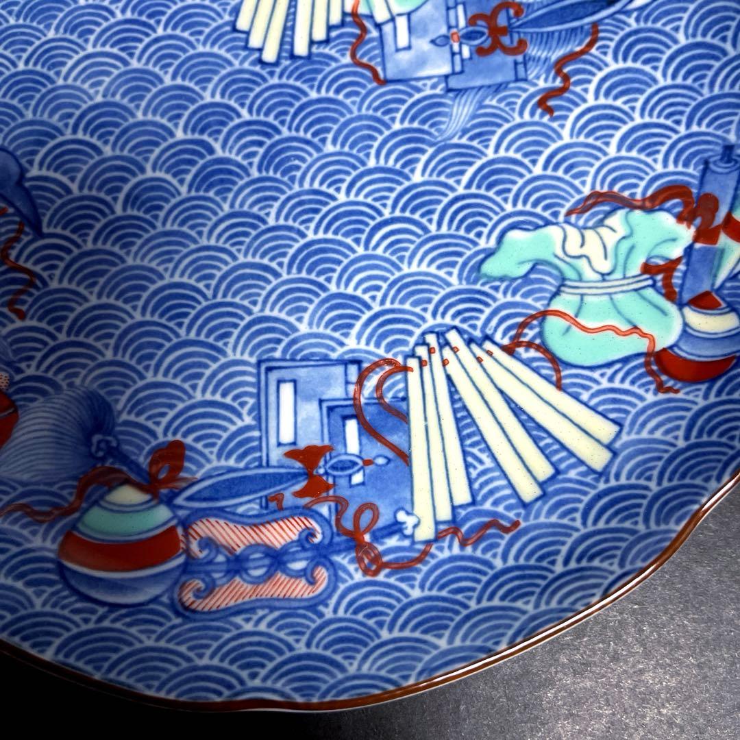 美濃焼　三洋陶器　龍峯窯 花鳥/吉祥文様/金彩 和皿　中皿３枚