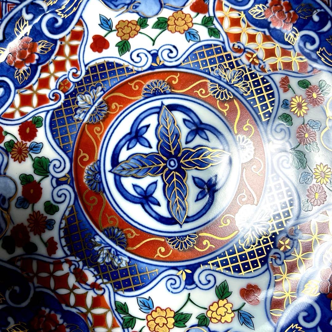 美濃焼　三洋陶器　龍峯窯 花鳥/吉祥文様/金彩 和皿　中皿３枚