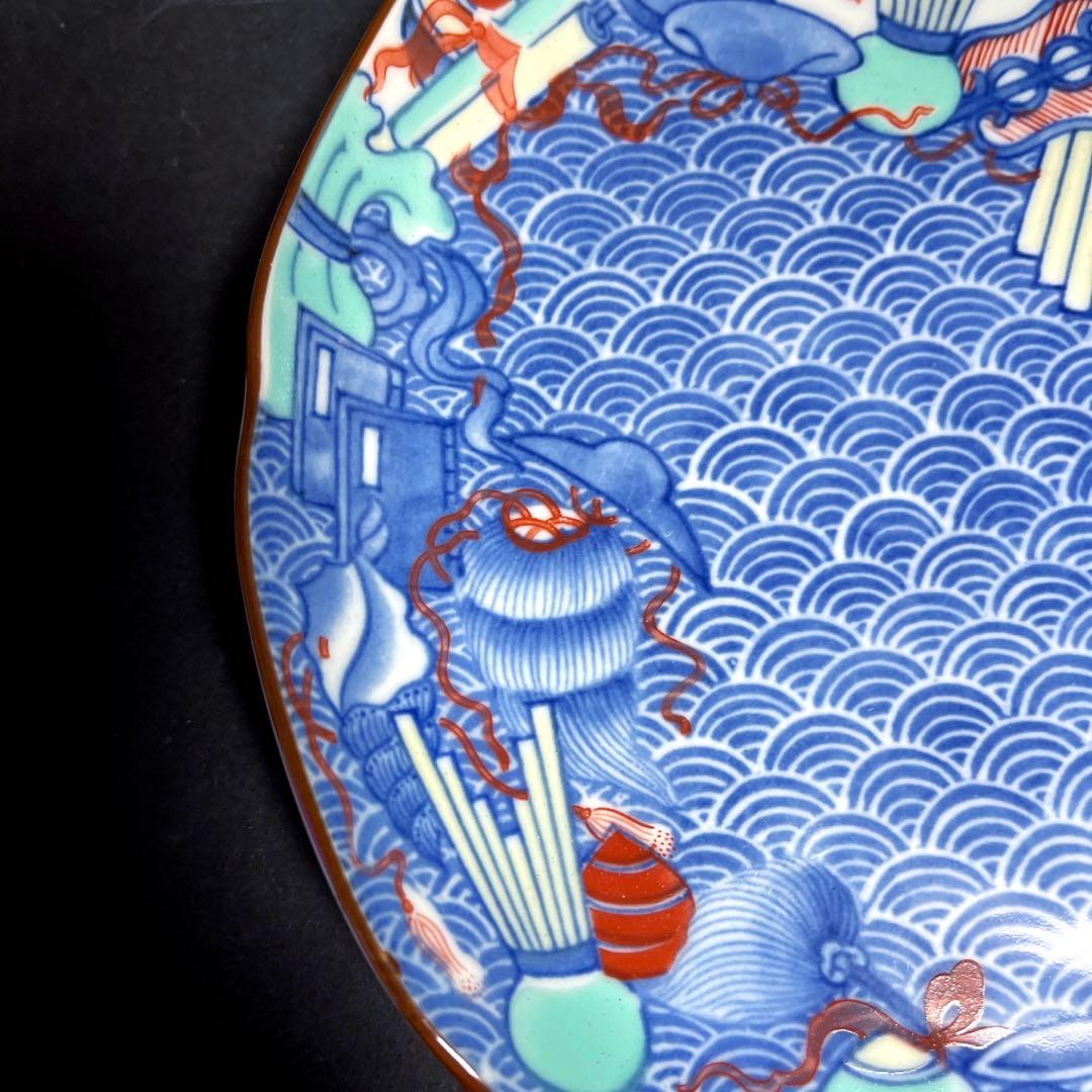 美濃焼　三洋陶器　龍峯窯 花鳥/吉祥文様/金彩 和皿　中皿３枚