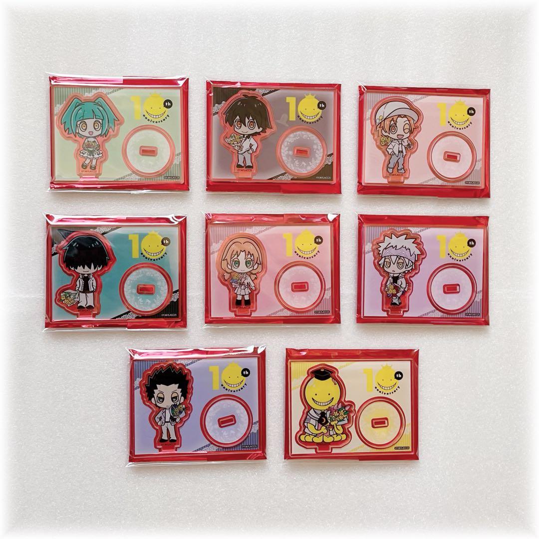 暗殺教室 ポラショット 缶バッジ アクリルスタンド フラワーブーケver.