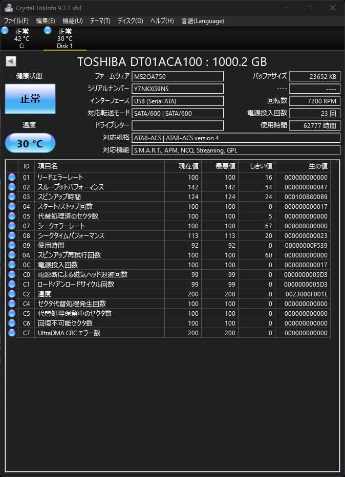 IODATA 外付HDD 2TB HDS2-UTX RAID ストライピング機能