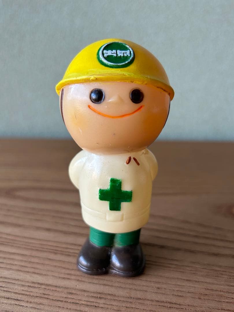 珍品 昭和57年頃 大成建設 ソフビ人形 週刊文春 コラム 立ち話 キャラクター