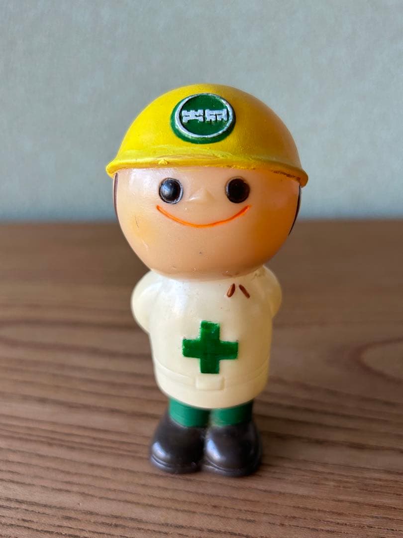 珍品 昭和57年頃 大成建設 ソフビ人形 週刊文春 コラム 立ち話 キャラクター