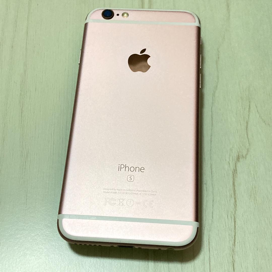 動作品 iPhone 6s R.ゴールド 64GB SIMフリー 充電89％