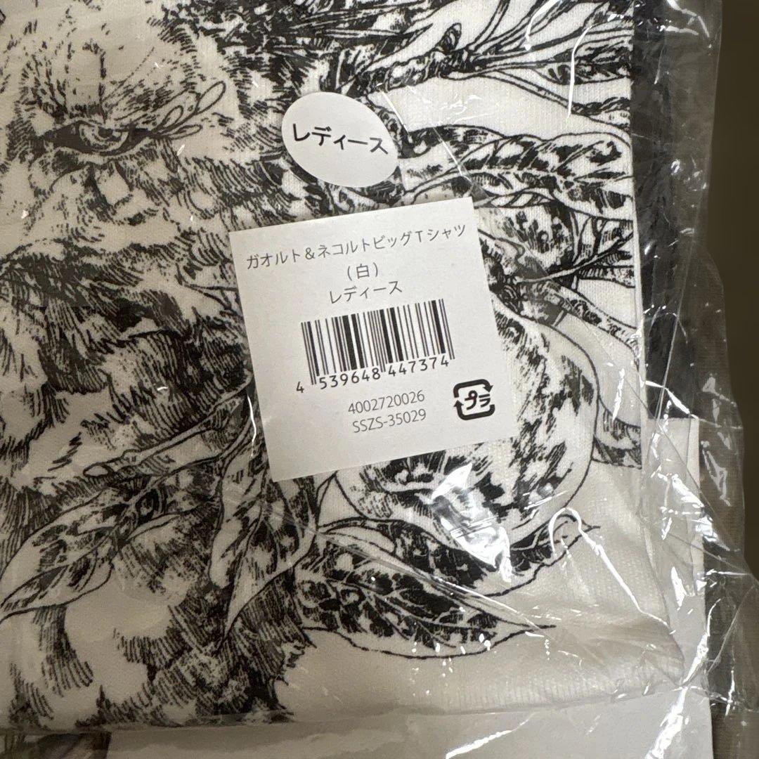 レトセトラ　ガオルト&ネコルト　ブラック　ホワイト　Tシャツ　レディース
