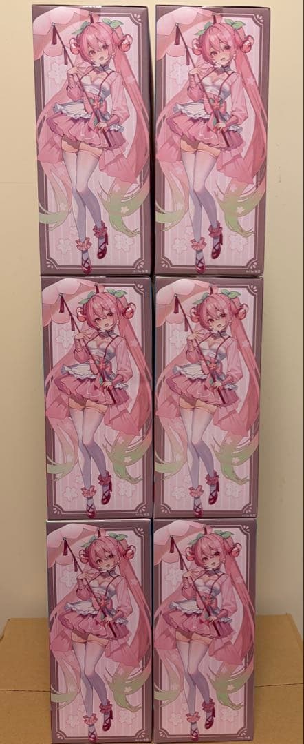 桜ミク　AMP＋ フィギュア～桜ドレスver.～　６個セット