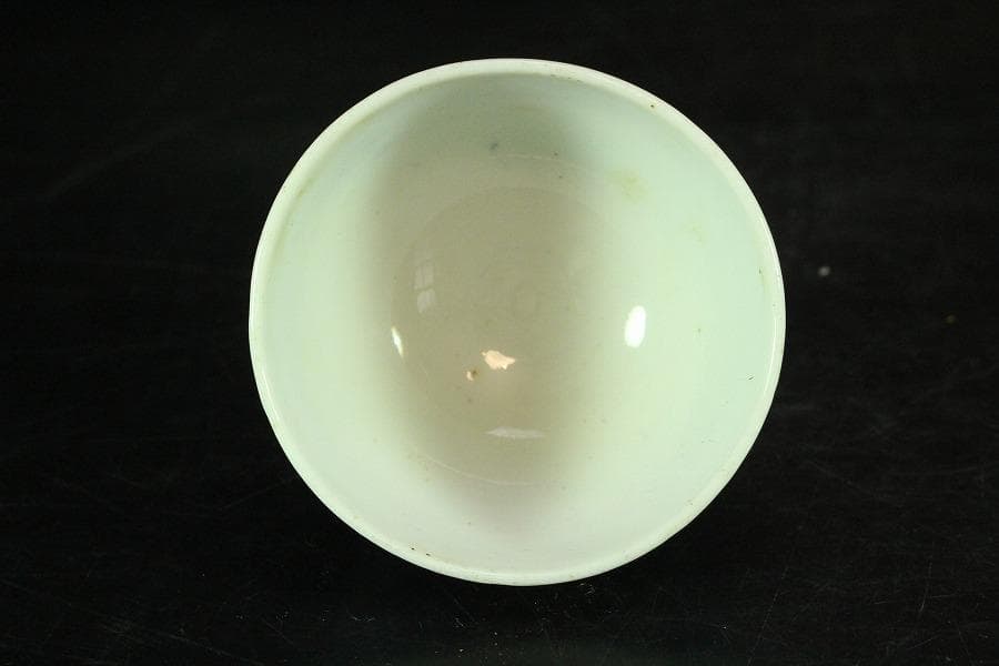 煎茶 染付 碗 五件 時代物(K-LC763)