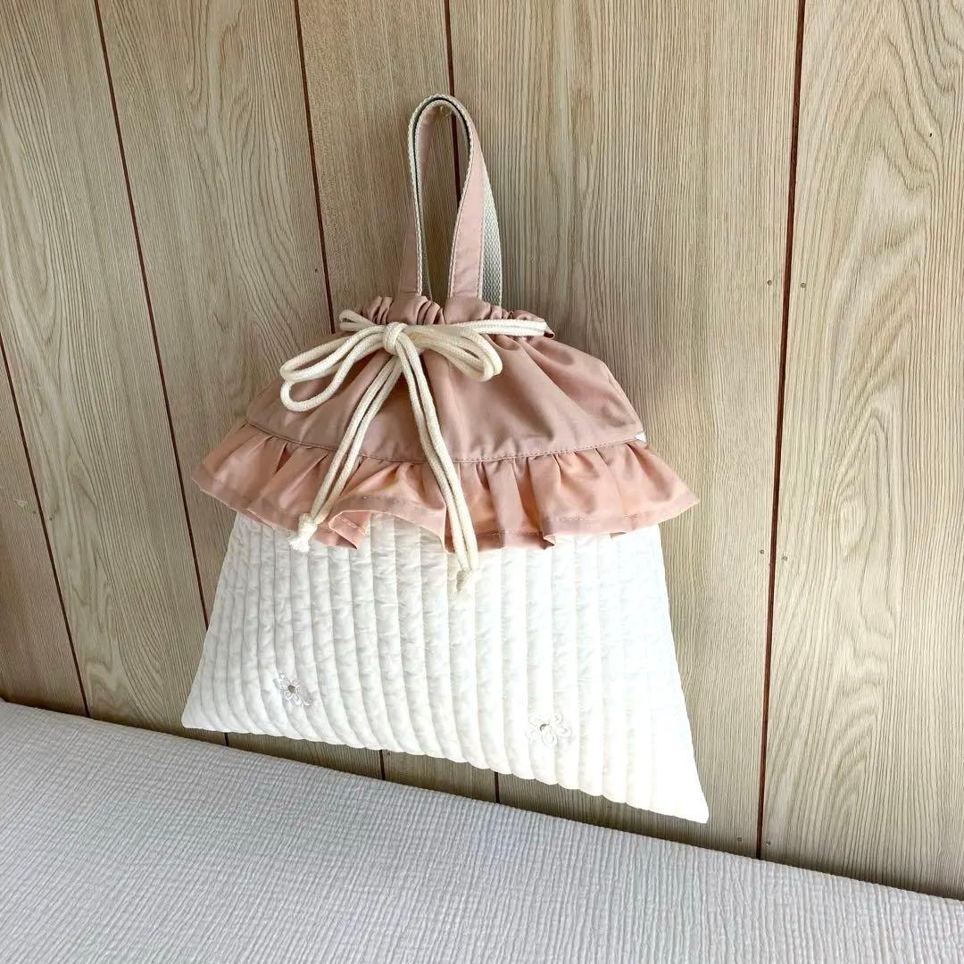 ヌビ 入園入学 セット おはな ピンク フラワー イブル レッスンバッグ 巾着