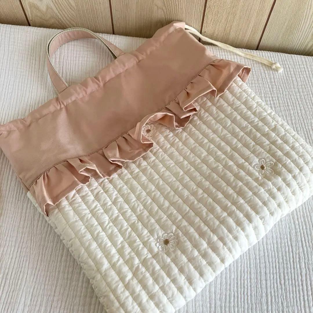 ヌビ 入園入学 セット おはな ピンク フラワー イブル レッスンバッグ 巾着