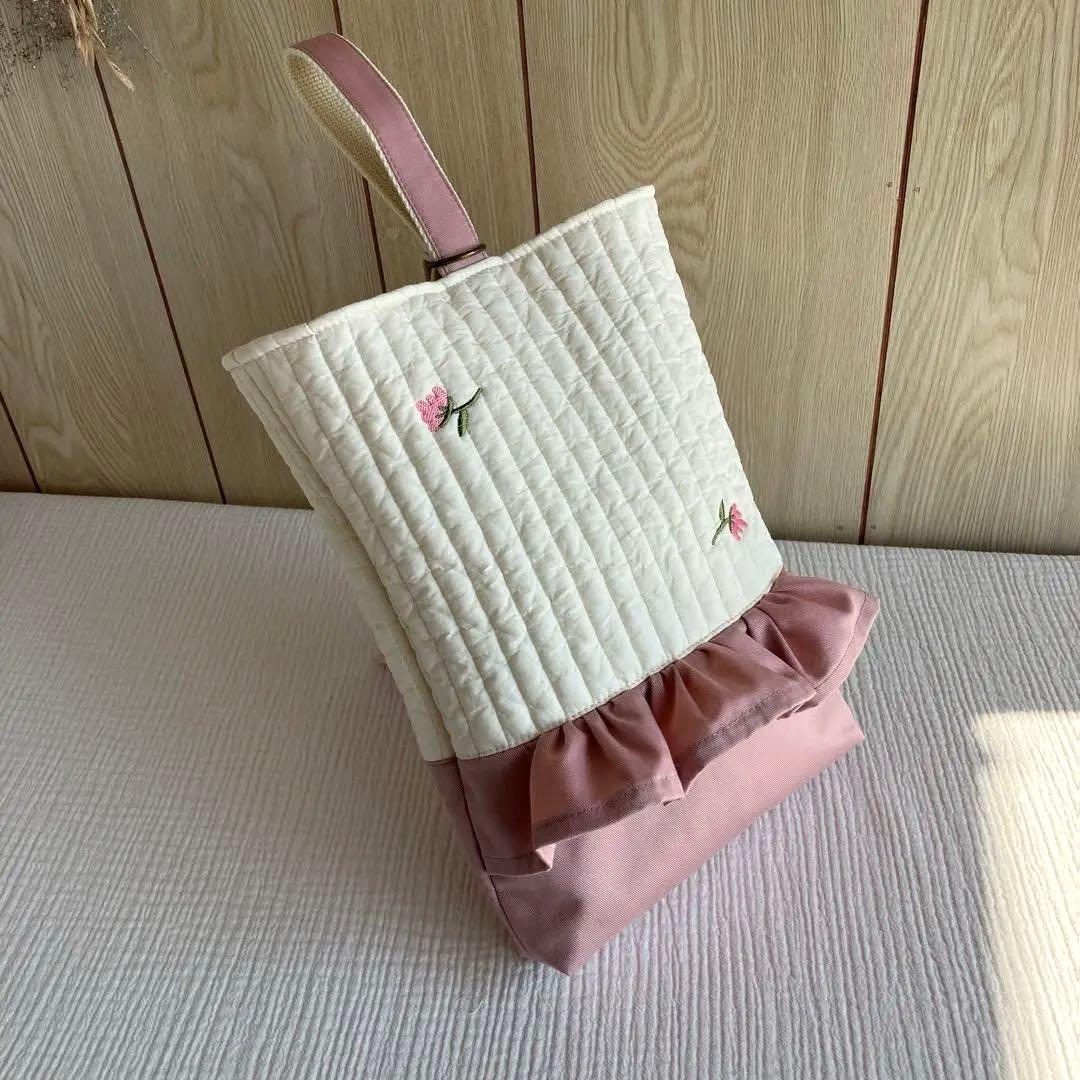 ヌビ 入園入学 セット おはな ピンク フラワー イブル レッスンバッグ 巾着