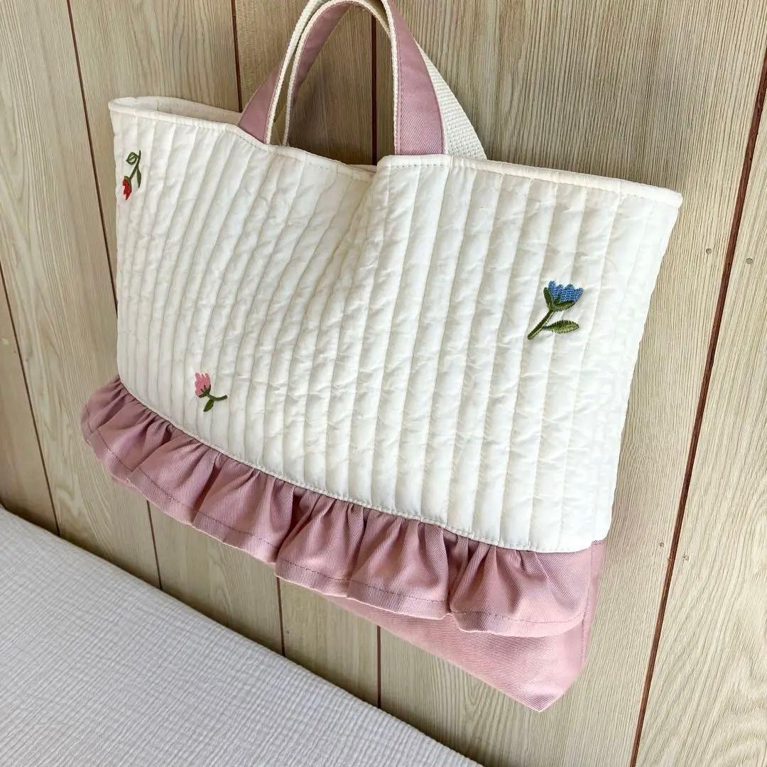 ヌビ 入園入学 セット おはな ピンク フラワー イブル レッスンバッグ 巾着