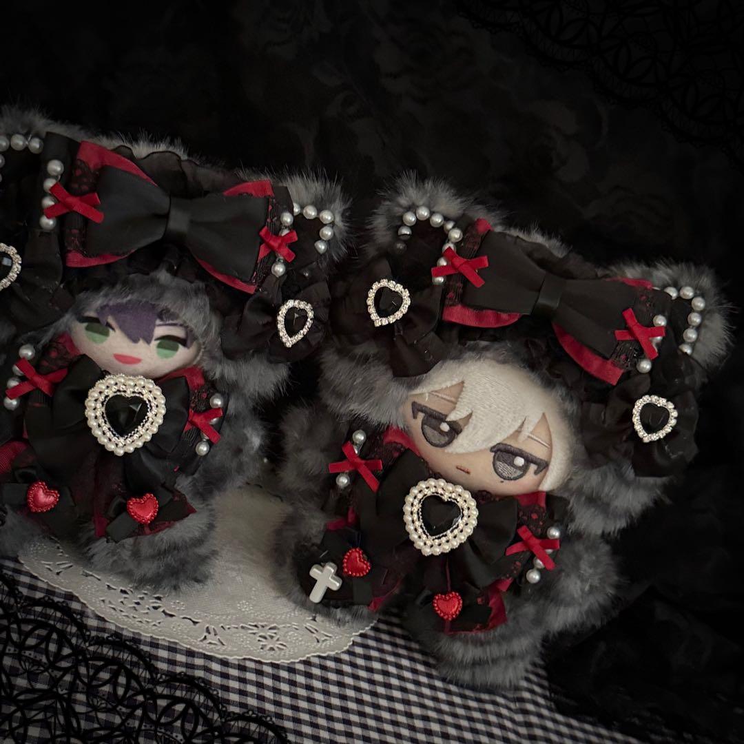 【 10cm 】新作 ねこ耳 ぬい服 おすわりぬい服 ハンドメイド