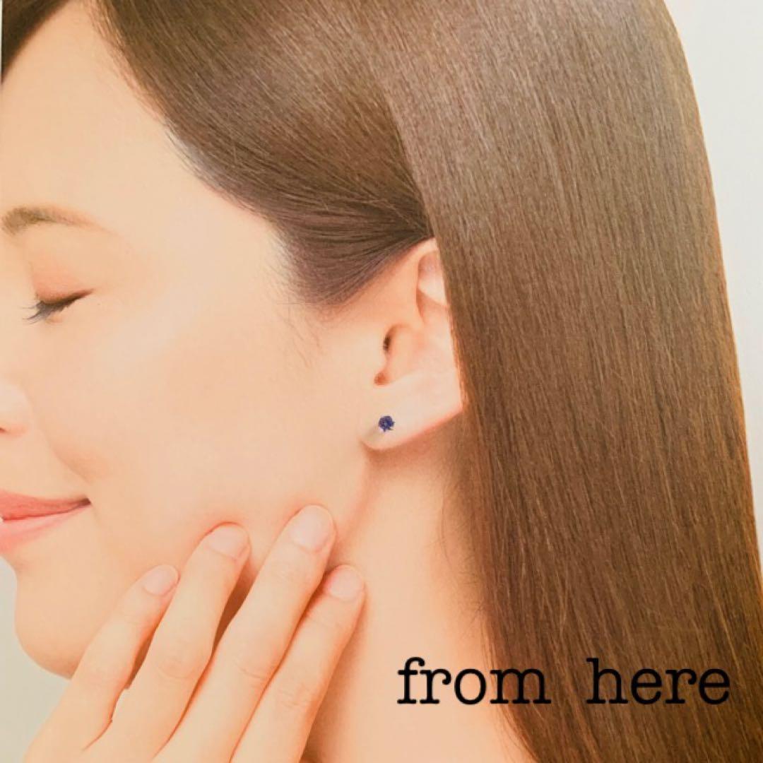 《天然石》ラウンドファセットカットピアス【タンザナイト4mm/シルバー】