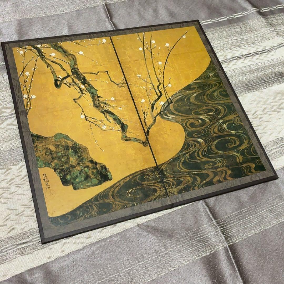 MOA美術館所蔵「国宝 紅白梅図屏風 尾形光琳筆」縮小複製品