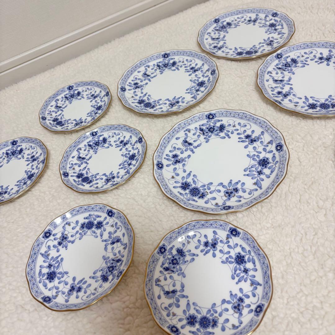 【10枚】 NARUMI ミラノ　17.5cm 12.5cm 皿　金縁　小皿