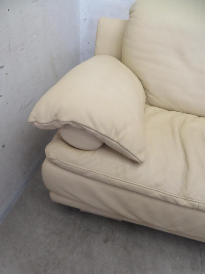 美品■総革■イタリア■IDC■Enzo Dambrosio■3人掛けソファ■