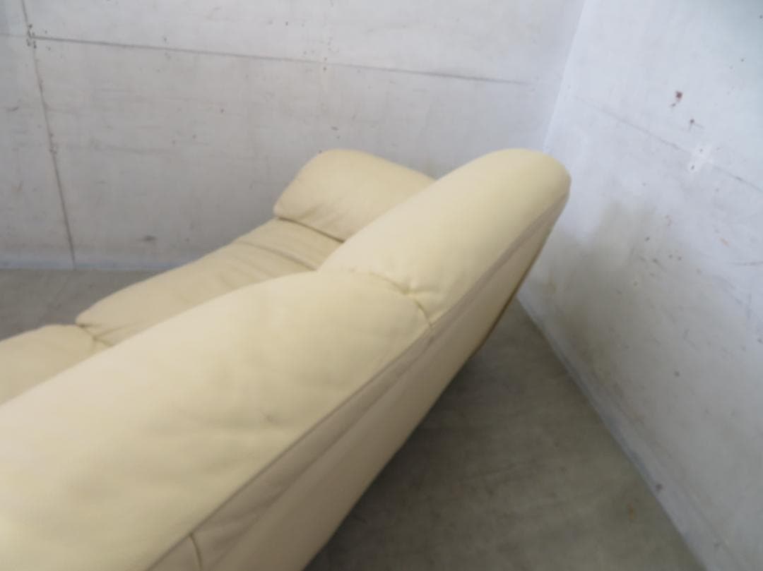 美品■総革■イタリア■IDC■Enzo Dambrosio■3人掛けソファ■