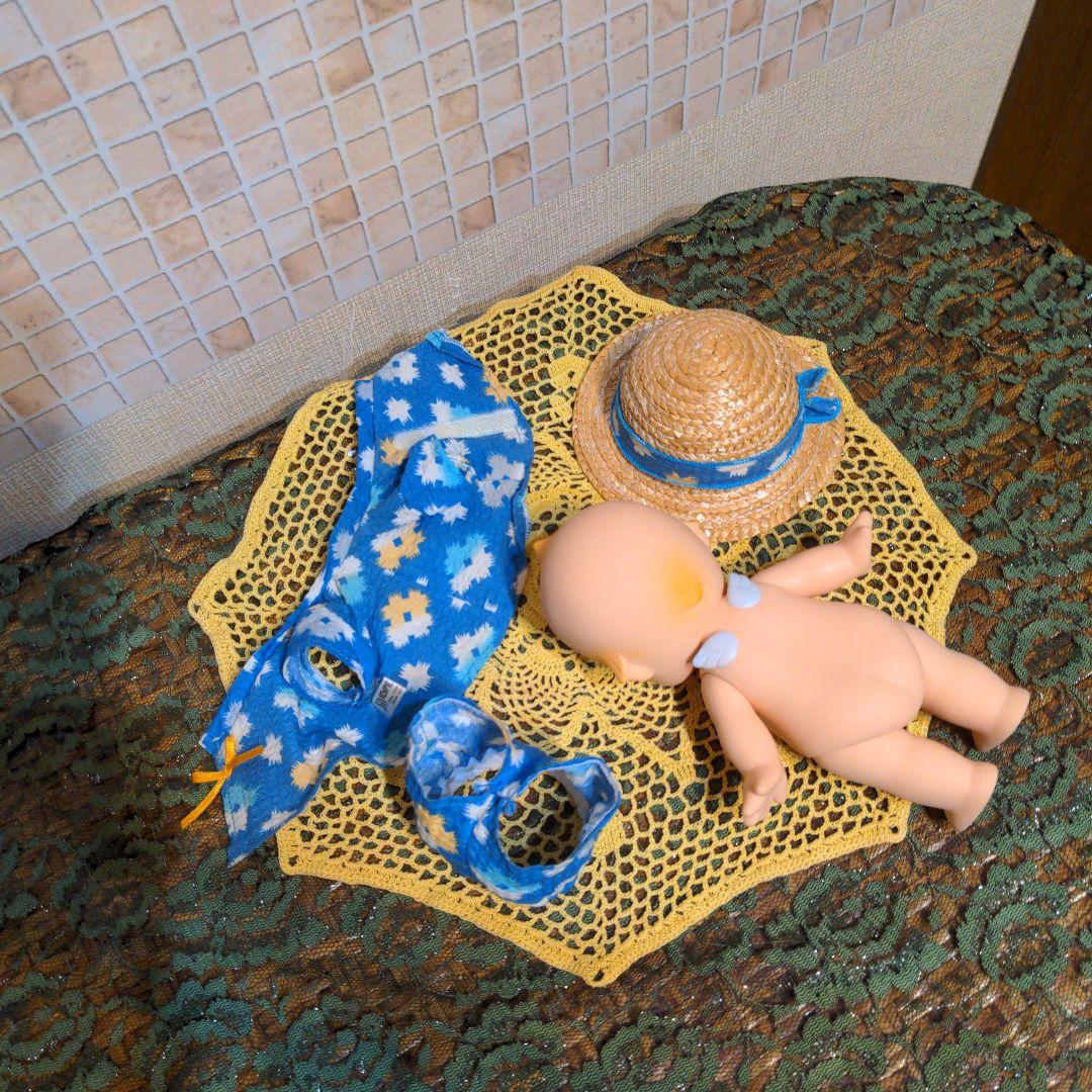 OIKE ローズオニール・キューピー・麦わら帽子と甚平の可愛い子