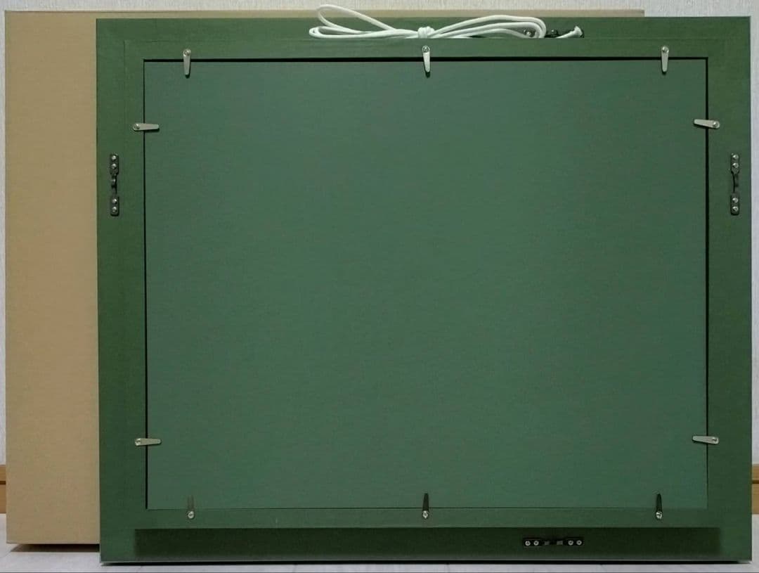 【F6号】ジミー大西【海】手描き/表裏サイン有/油彩/アクリル/絵画/額縁/額装