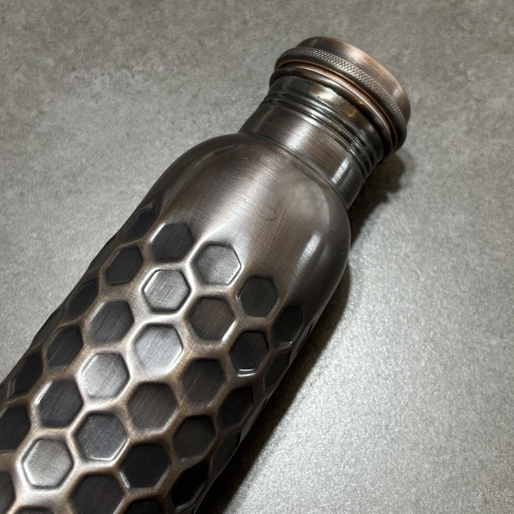 訳あり/ 銅製 純銅 ハンドメイド ウォーターボトル ステンレス水筒