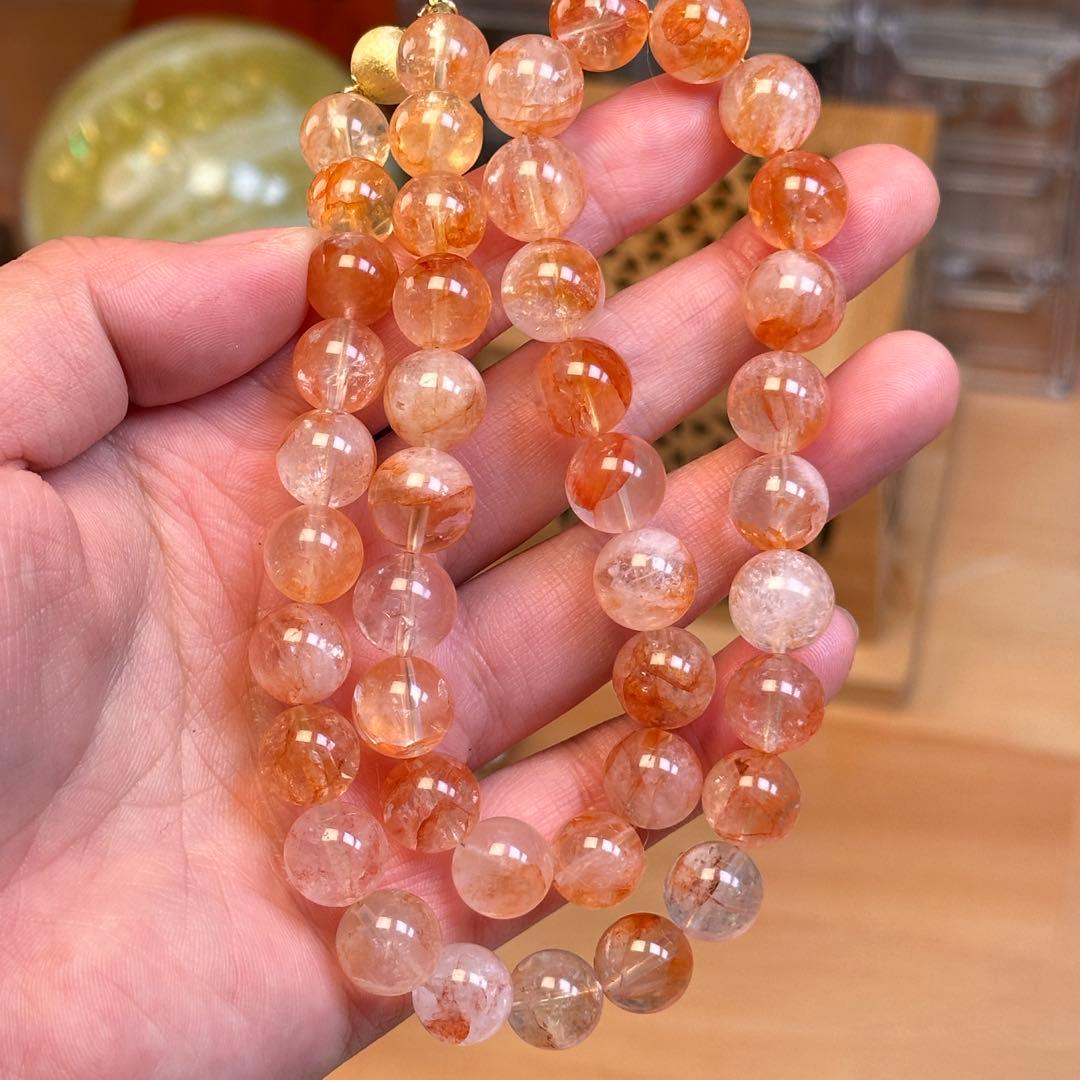 希少 オーロラクォーツ 三点セット 大玉ブレスレット ネックレス ピアス 天然石