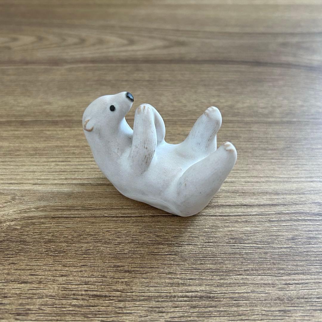 UMESHISO工房　しろくま　置物　オブジェ　ウメシソ工房　シロクマ　白くま