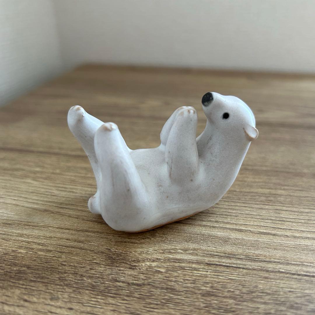 UMESHISO工房　しろくま　置物　オブジェ　ウメシソ工房　シロクマ　白くま