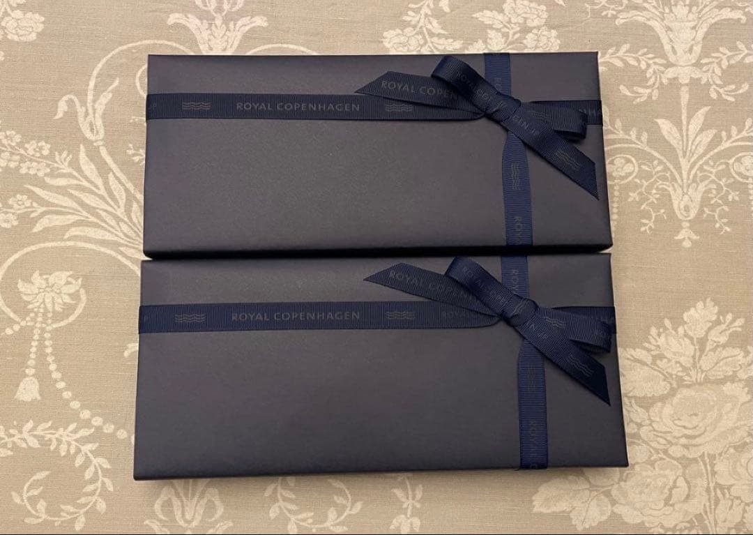 【ギフト包装】ロイヤルコペンハーゲン ブルーパルメッテ ブロッサム トレイ 2枚