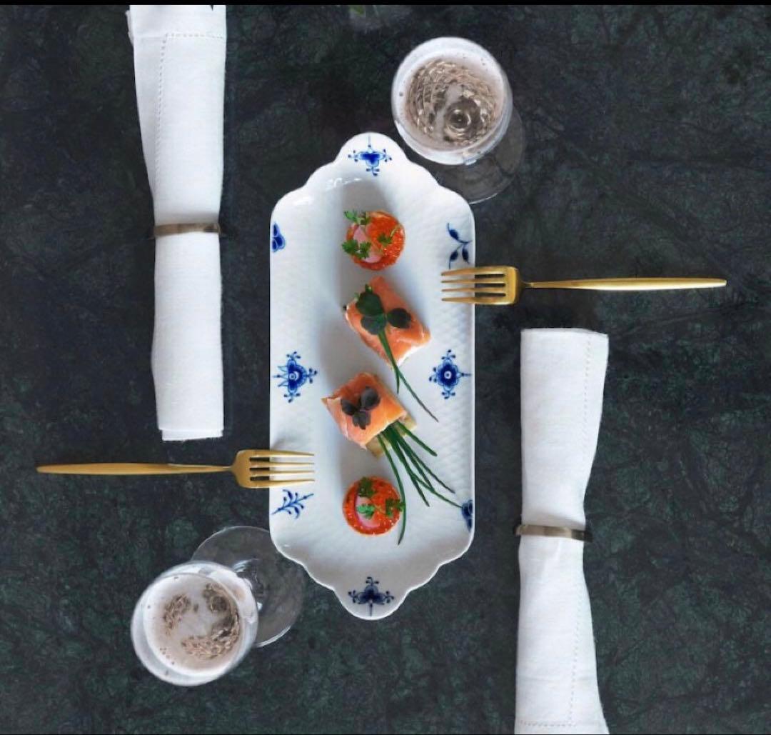 【ギフト包装】ロイヤルコペンハーゲン ブルーパルメッテ ブロッサム トレイ 2枚