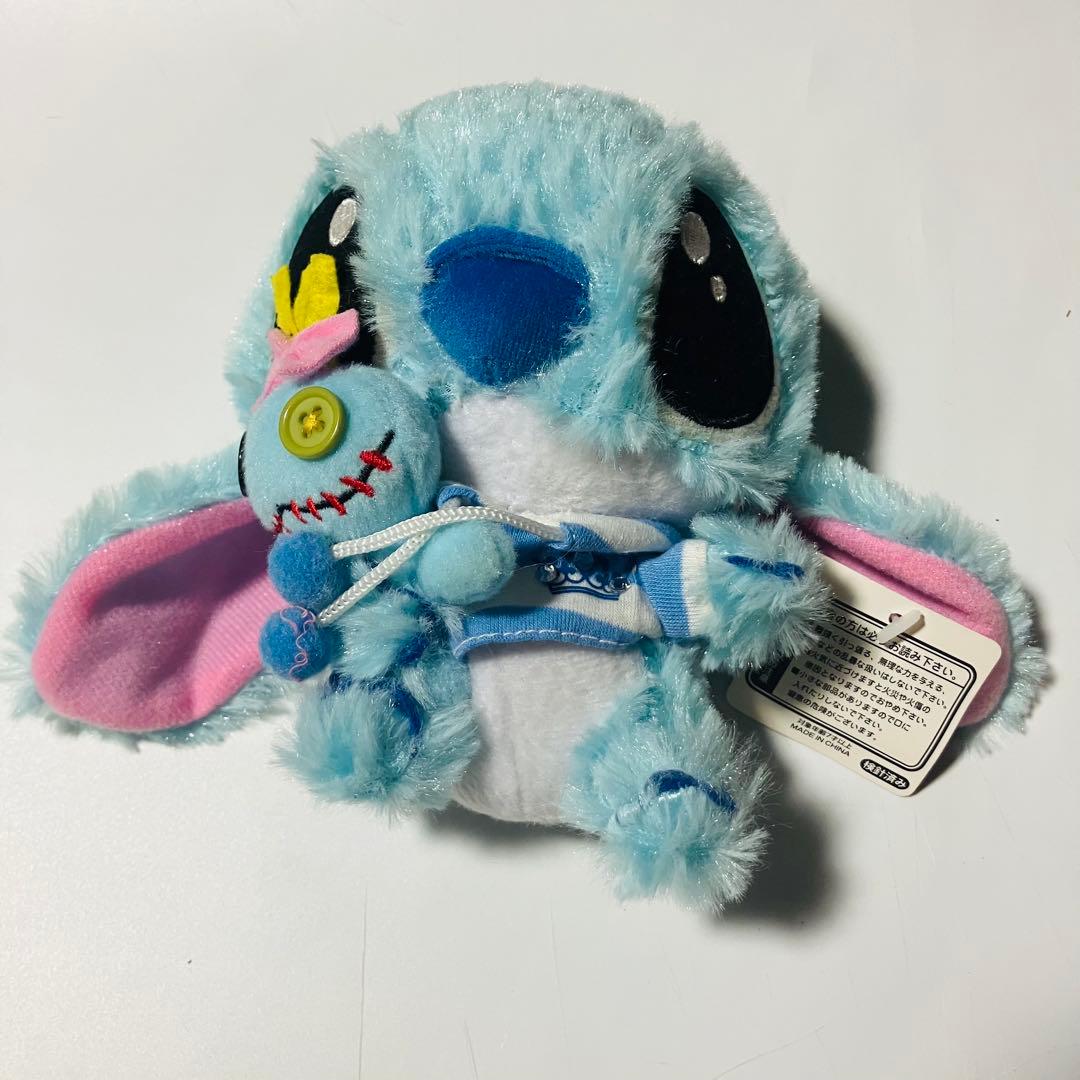 スティッチ　エンジェル　スクランプ　ぬいぐるみ　マスコット　ボーダー　パーカー