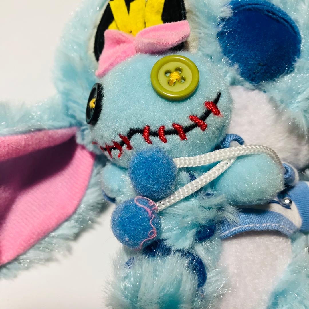 スティッチ　エンジェル　スクランプ　ぬいぐるみ　マスコット　ボーダー　パーカー