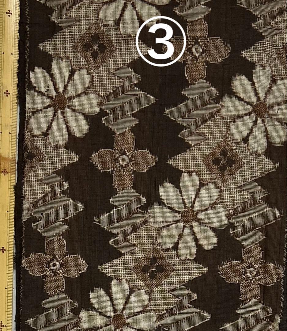 ２２３　古布　大島紬　龍郷＆泥大島　１m増量　❤️３６㎝巾Ｘ１m６柄６mを