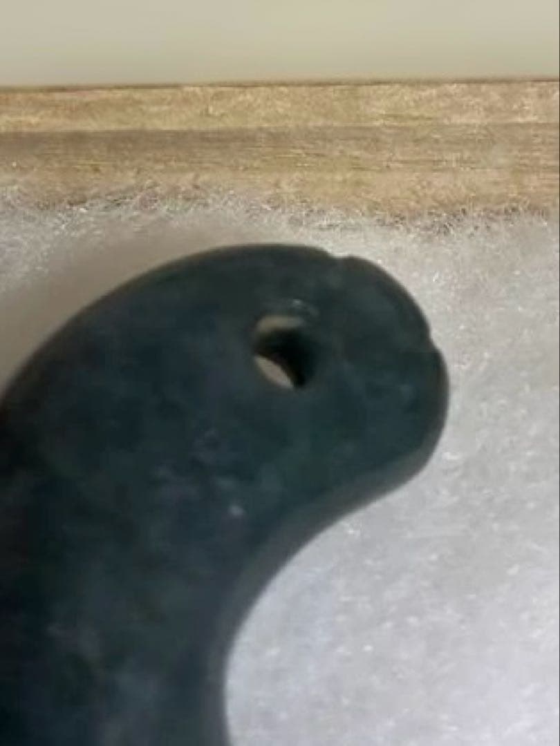 丁子頭勾玉　勾玉　翡翠　縄文弥生期　出土品　ヒスイ