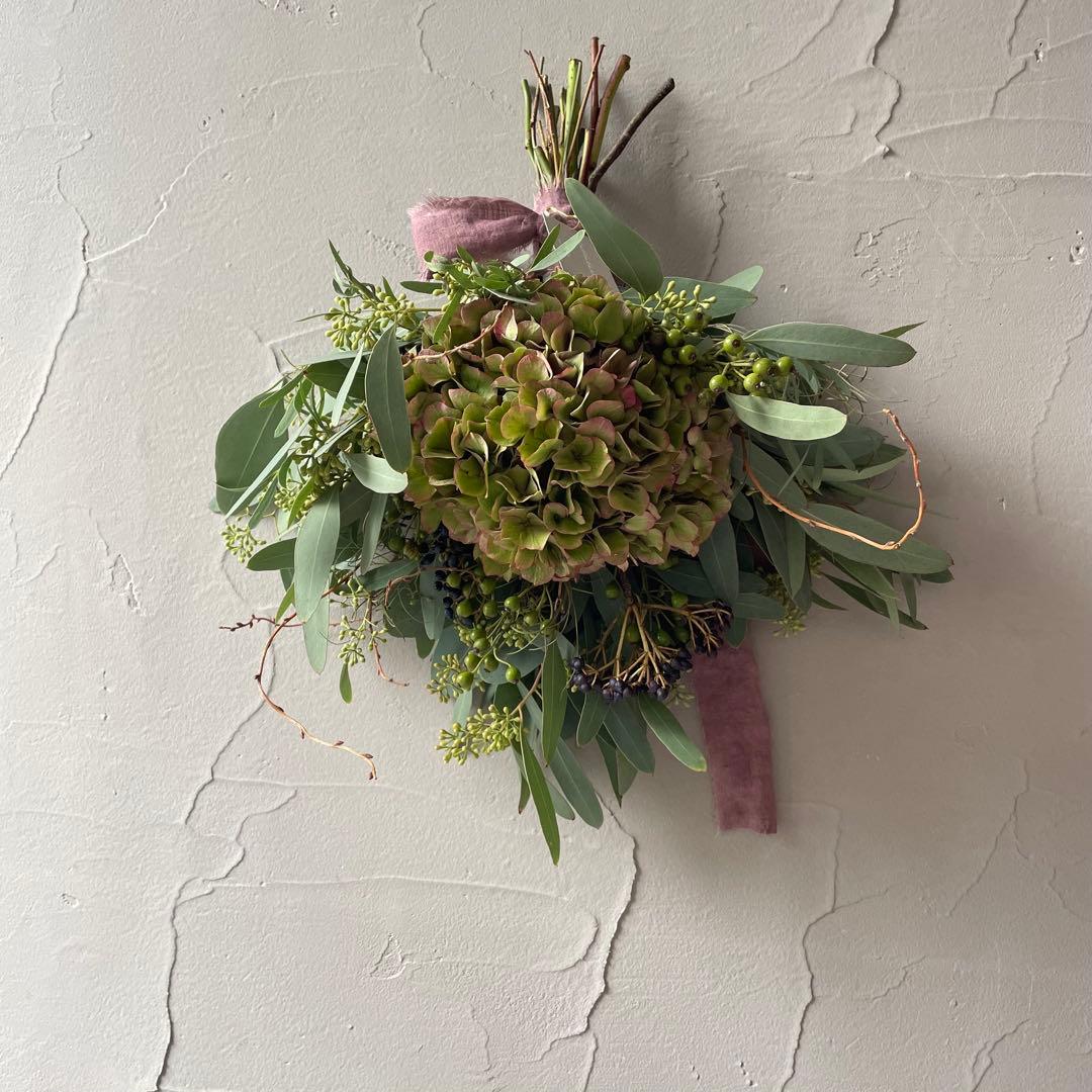 1.アキイロ紫陽花スワッグ