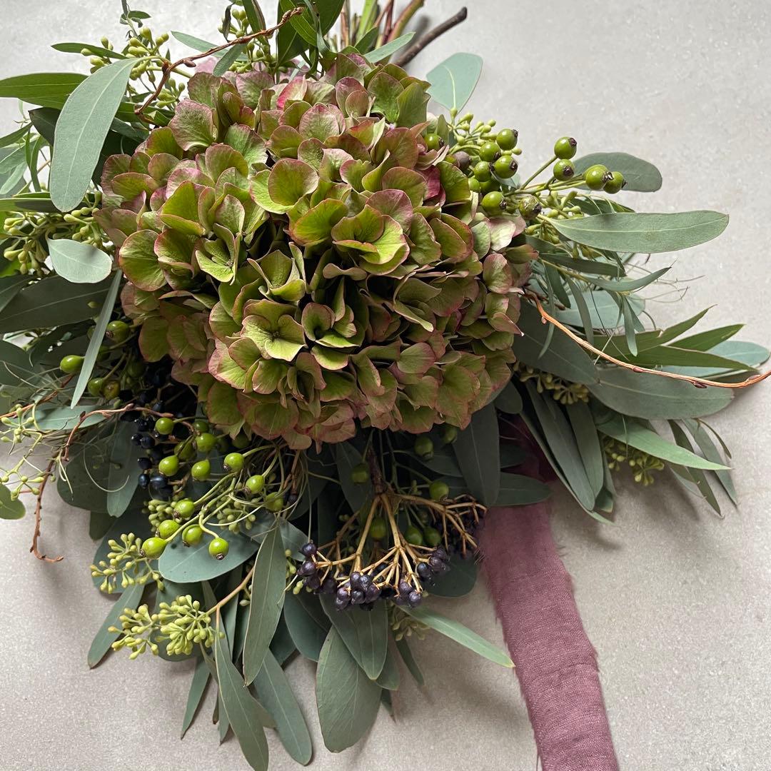 1.アキイロ紫陽花スワッグ