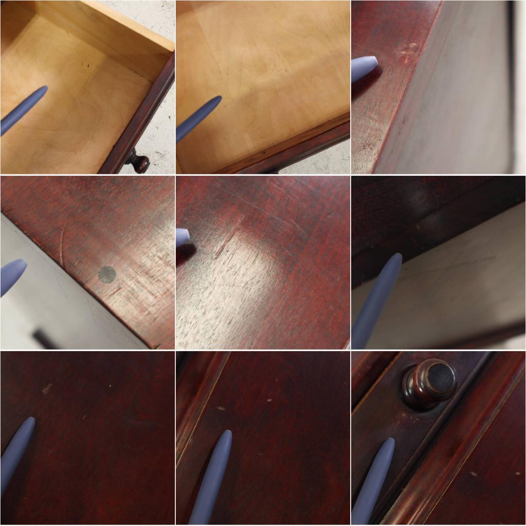 値下九州民芸家具 樺材 ライティングデスク ビューロー 書斎机