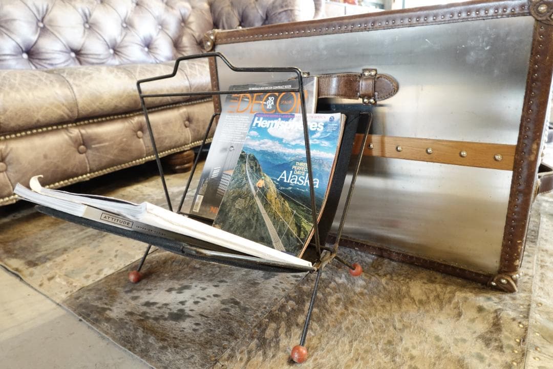 Vintage　▪️マガジンラック　ブックスタンド　北欧インテリア　雑貨