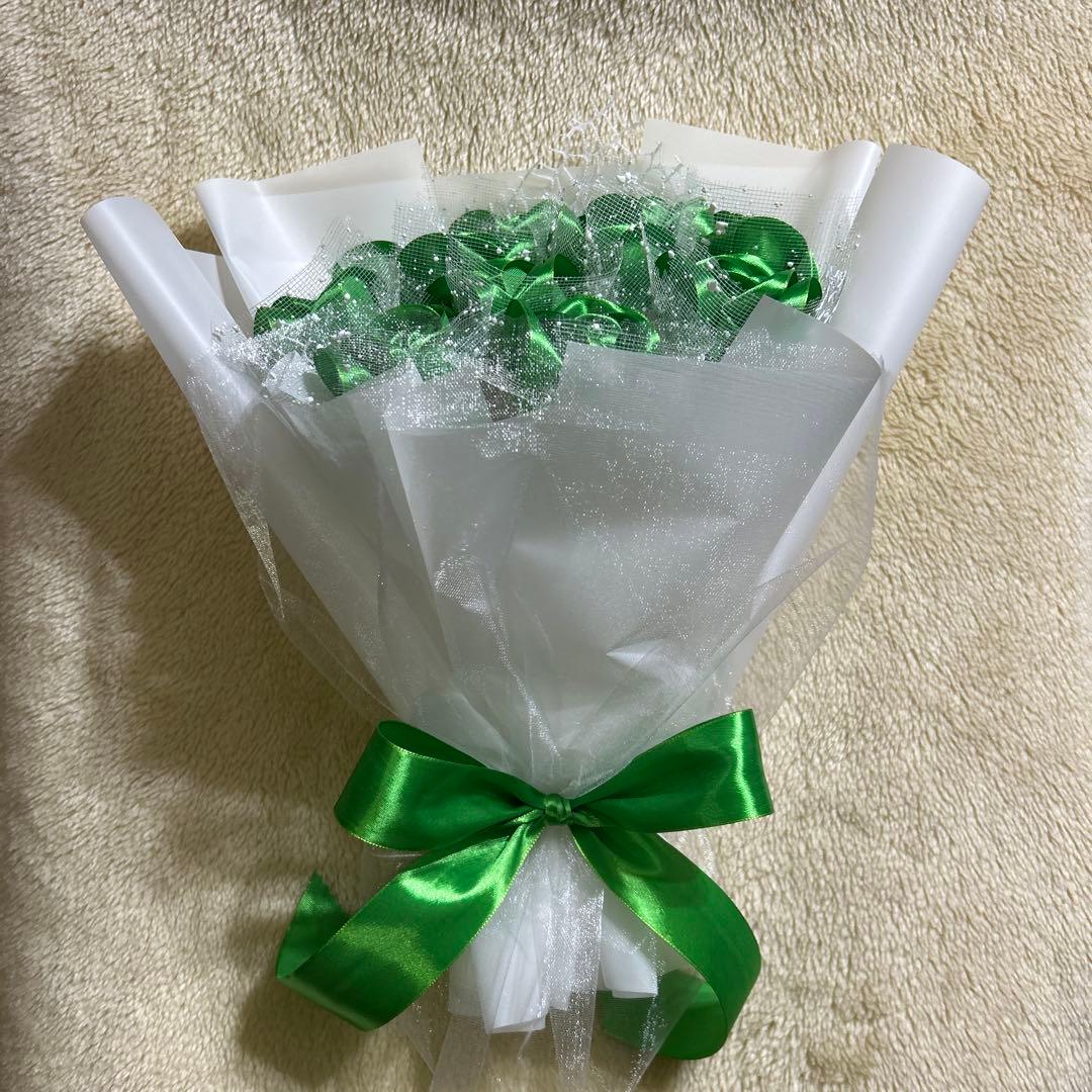 11本グリーンバラブーケ　プレゼント お祝い 枯れない花 永生薔薇　特別な人へ