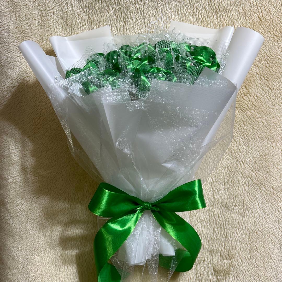 11本グリーンバラブーケ　プレゼント お祝い 枯れない花 永生薔薇　特別な人へ