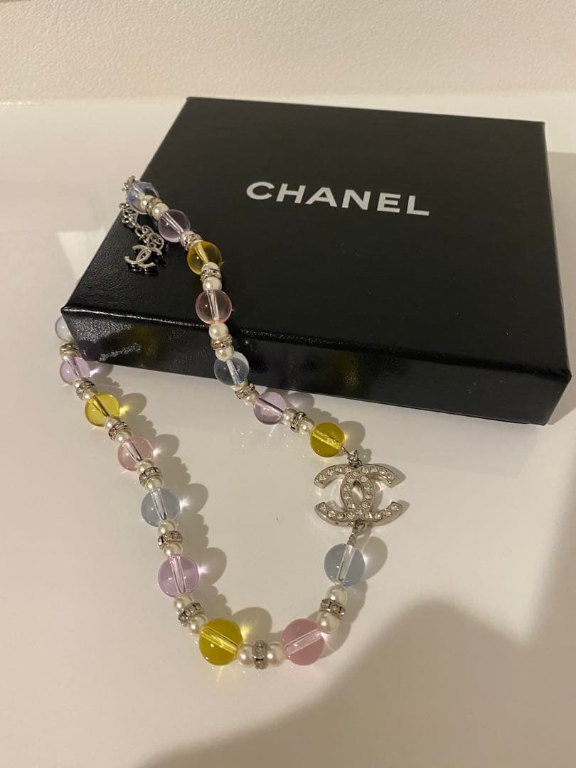 CHANEL カラフルビーズ ネックレス &ブレスレットセット
