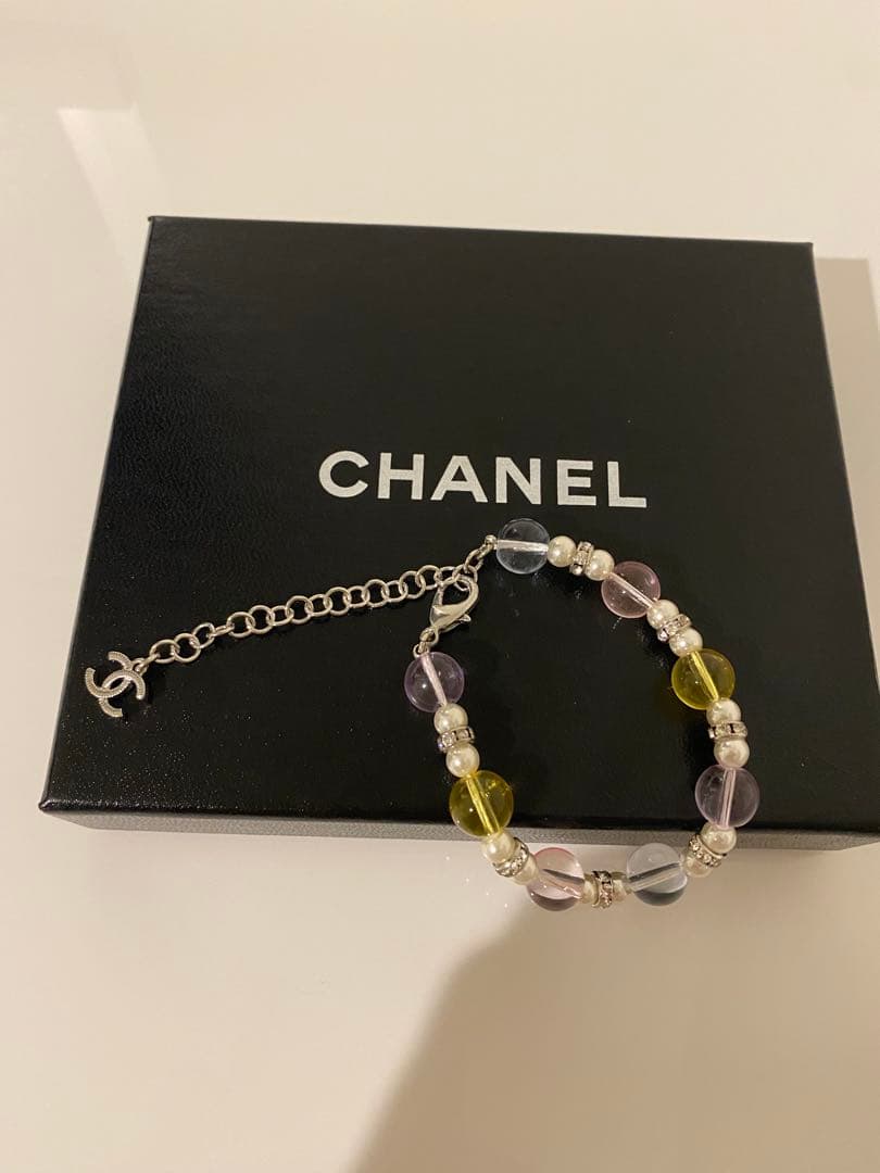 CHANEL カラフルビーズ ネックレス &ブレスレットセット