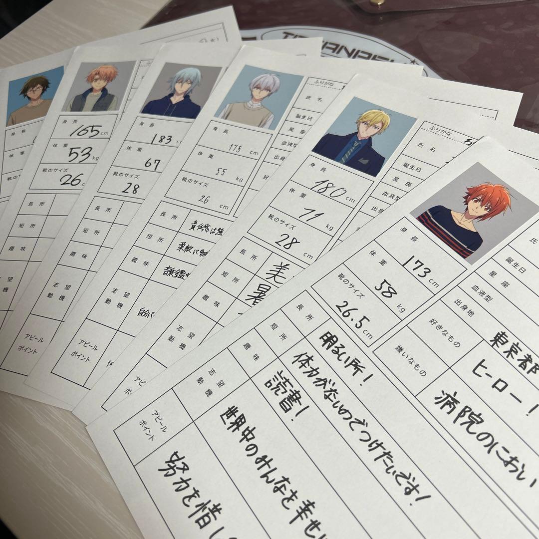 セール中⭐️アイナナ　履歴書
