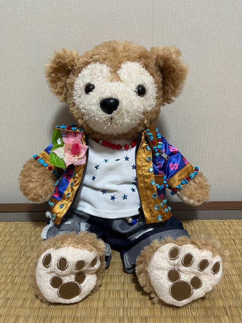 ダッフィー　嵐　大野智くん風コスチューム　ぬいぐるみ全長40cm ミニうちわ付き