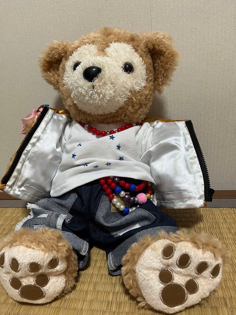 ダッフィー　嵐　大野智くん風コスチューム　ぬいぐるみ全長40cm ミニうちわ付き