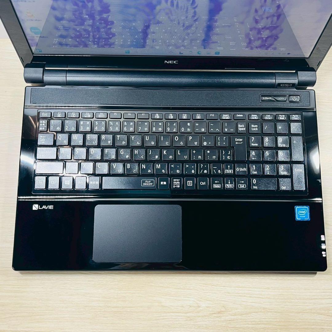 【人気】メモリ8GB✨SSD搭載✨カメラ付✨ノートパソコン NEC Win11