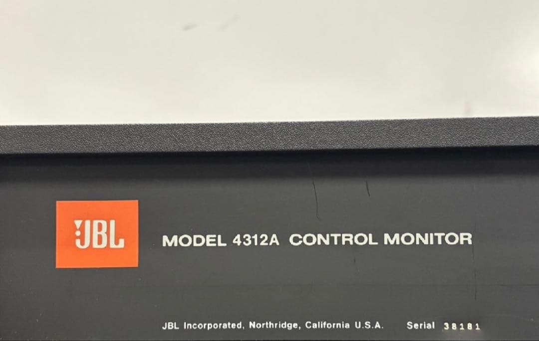 スピーカー・ウーファー JBL 4312A MONITOR CONTROL 3WAY
