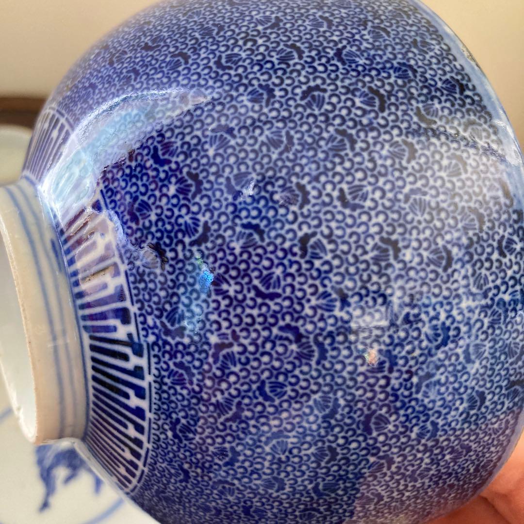 微塵唐草　二器セット　骨董　明治時代