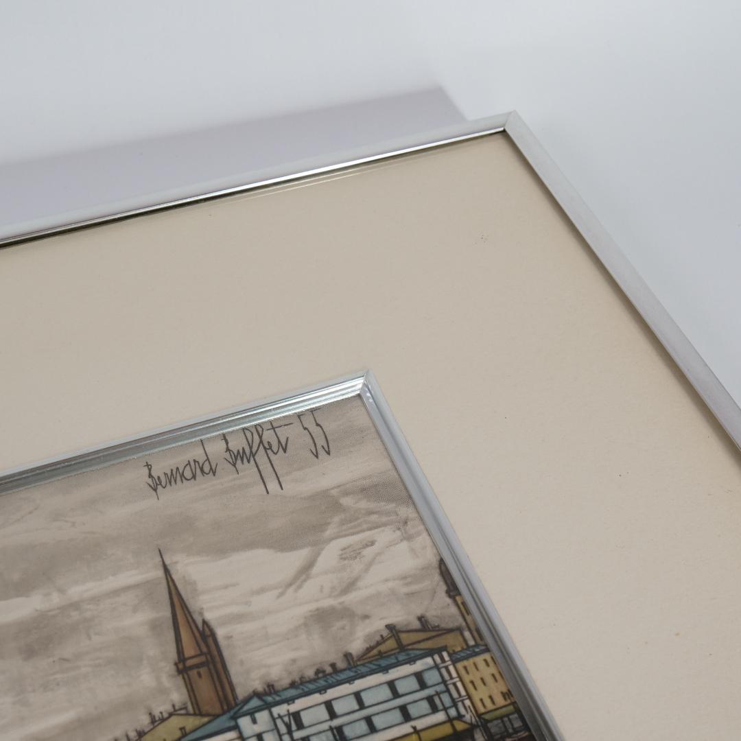 ベルナール・ビュッフェ La Rochelle フレーム 額入り
