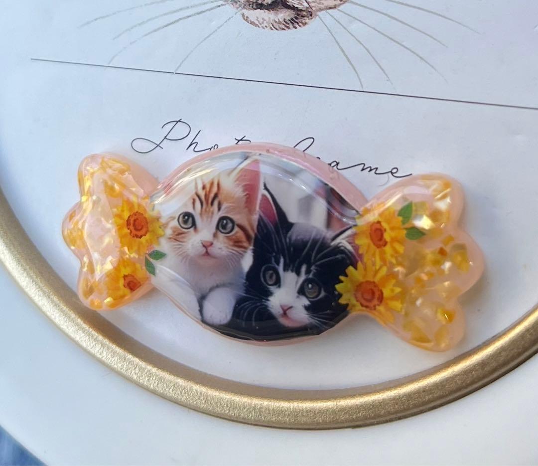 感謝価格(‗- ·̫ -‗^)ꪆ  ❤︎リボンひまわり猫ちゃん