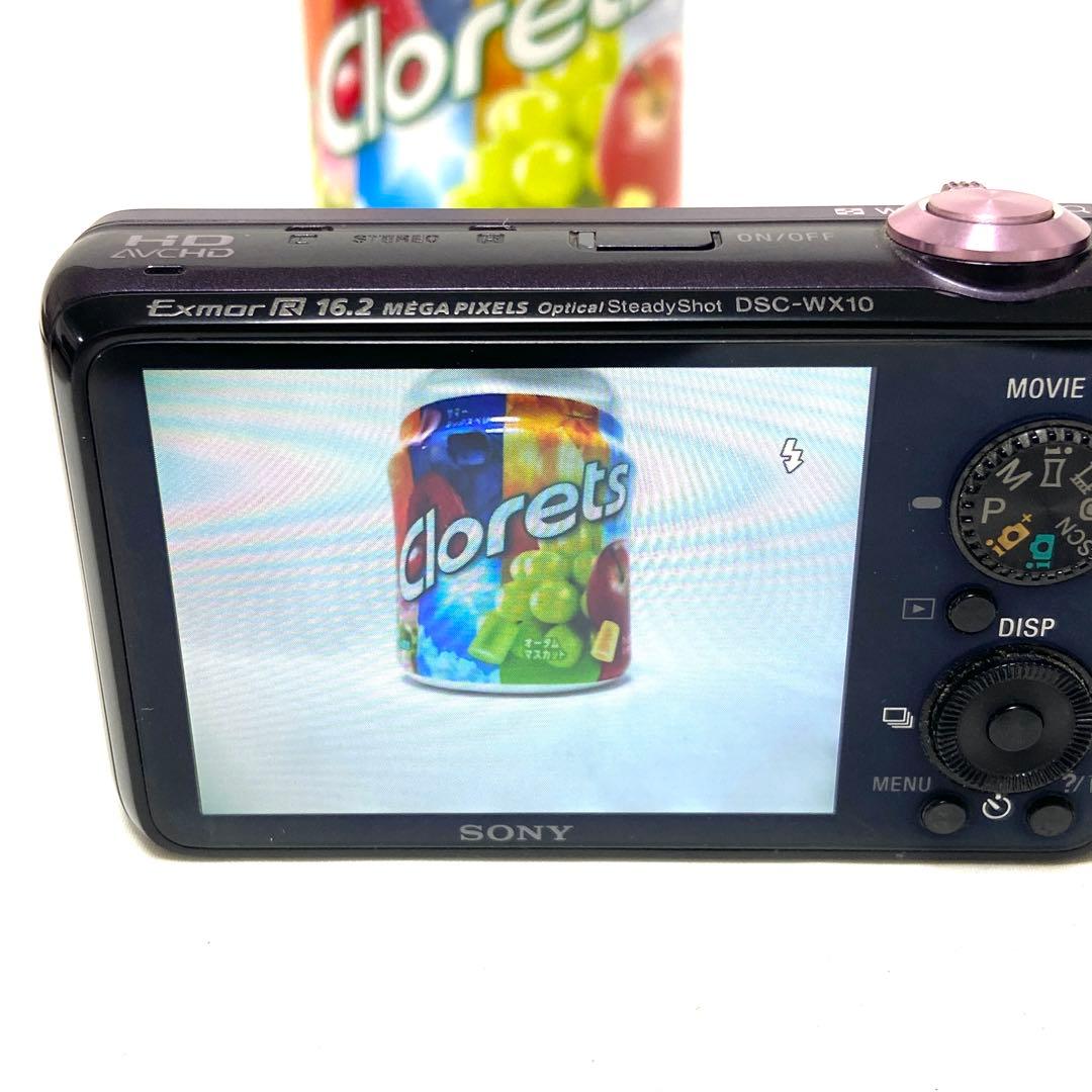 SONY DSC-WX10 パープル ソニー 7x 光学ズーム